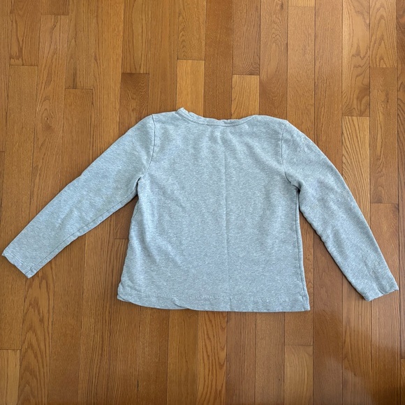 LOFT Gray Crew Neck Sweater Soft Knit Long Sleeve with Constellation Stitching - Picture 6 of 6
